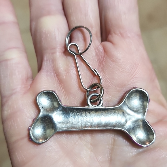 Set Of 3 Crystal & Enamel Dog Collar Charms - Picture 7 of 7